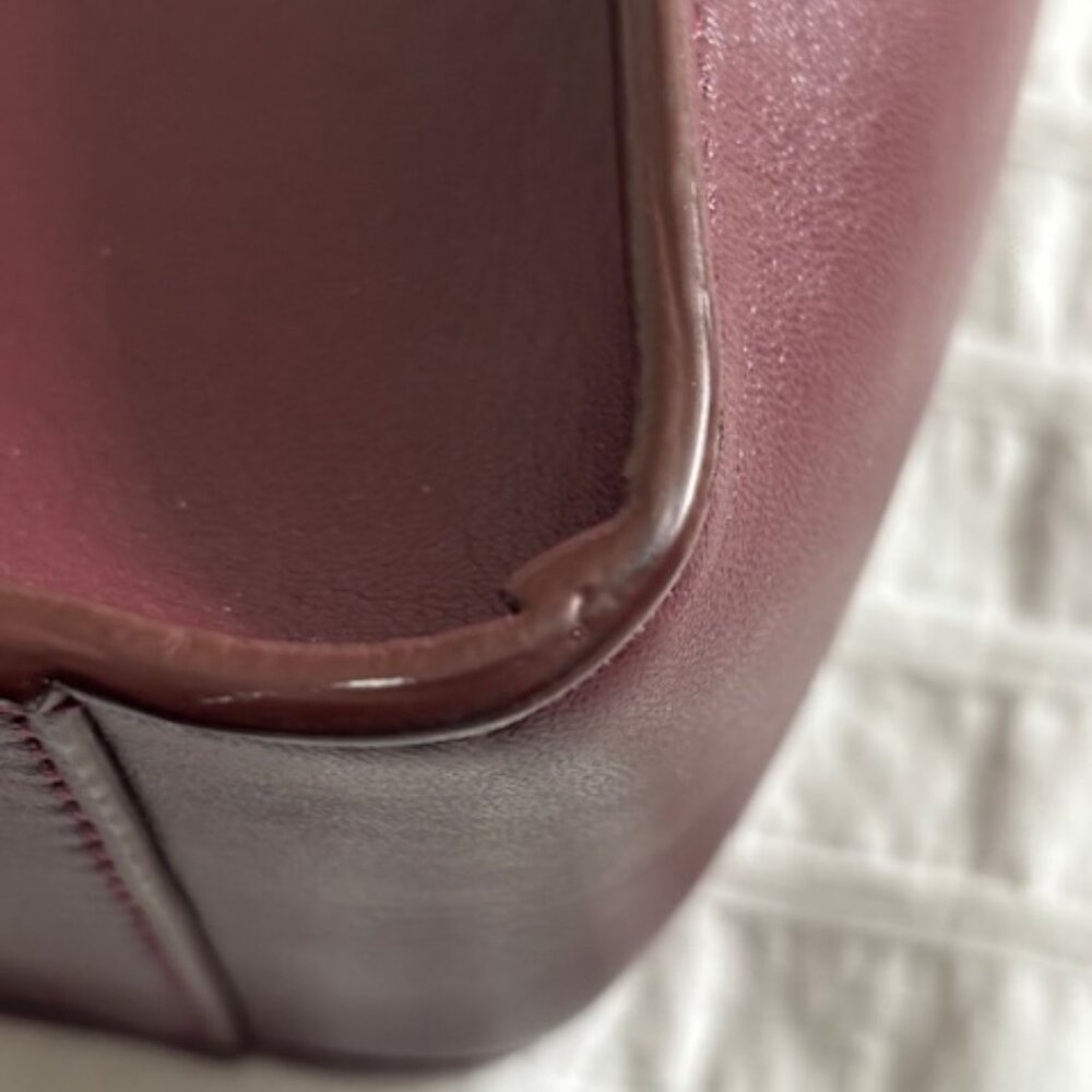 Stella McCartney Eco Alter Nappa Perforated Logo Mini Crossbody, Burgundy - Picture 10 of 16